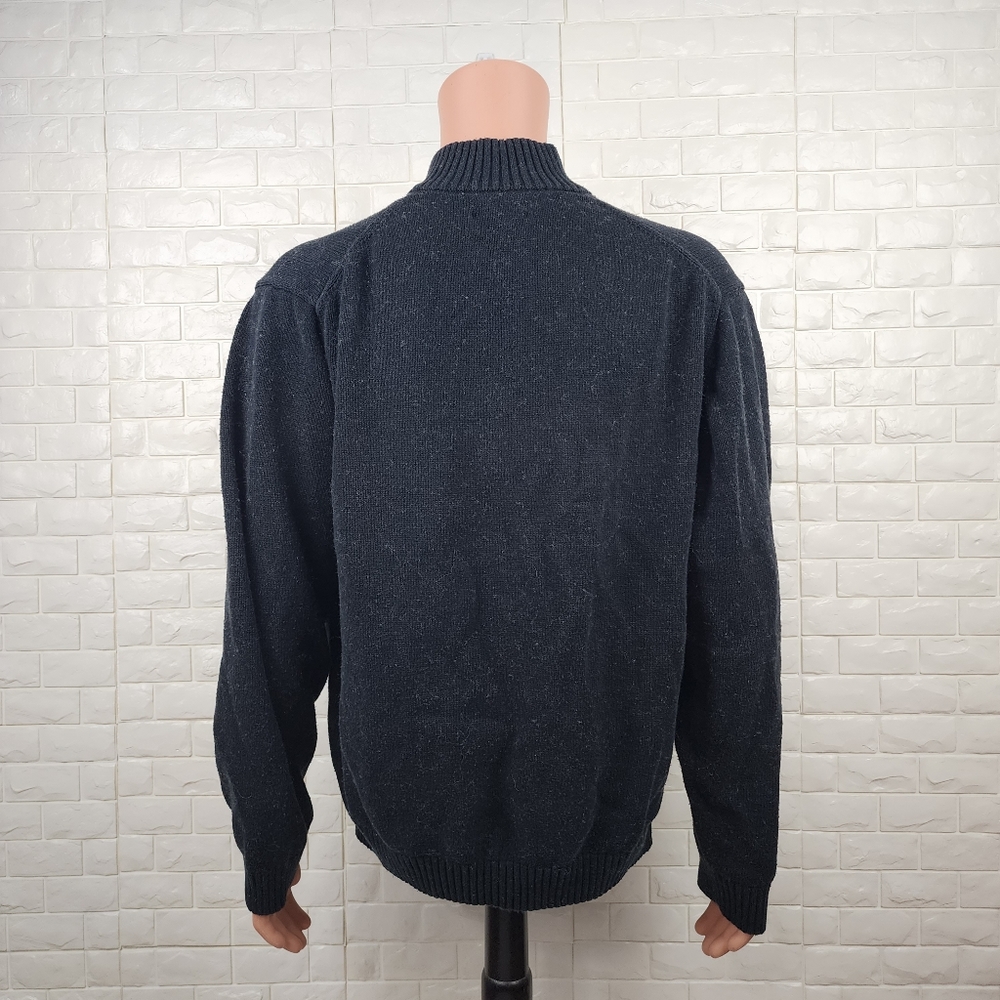 basic edition mens large black sweater - Picture 4 of 6